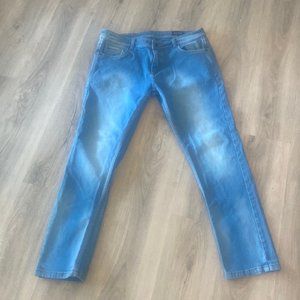 Emporio Armani blue slim straight jeans size 36